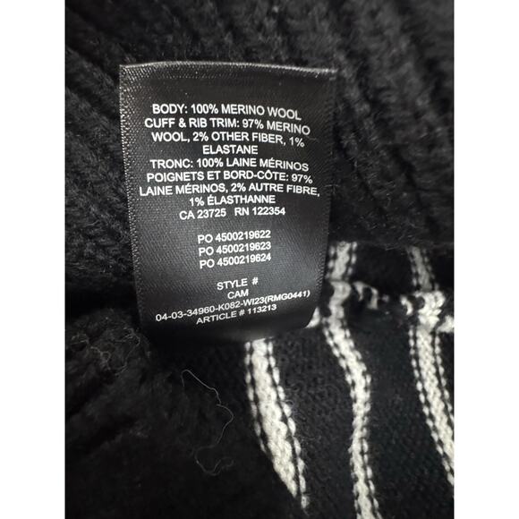 Wilfred Striped Sweater Women's Knit Collared Pullover Long Sleeve Classic - Picture 6 of 6